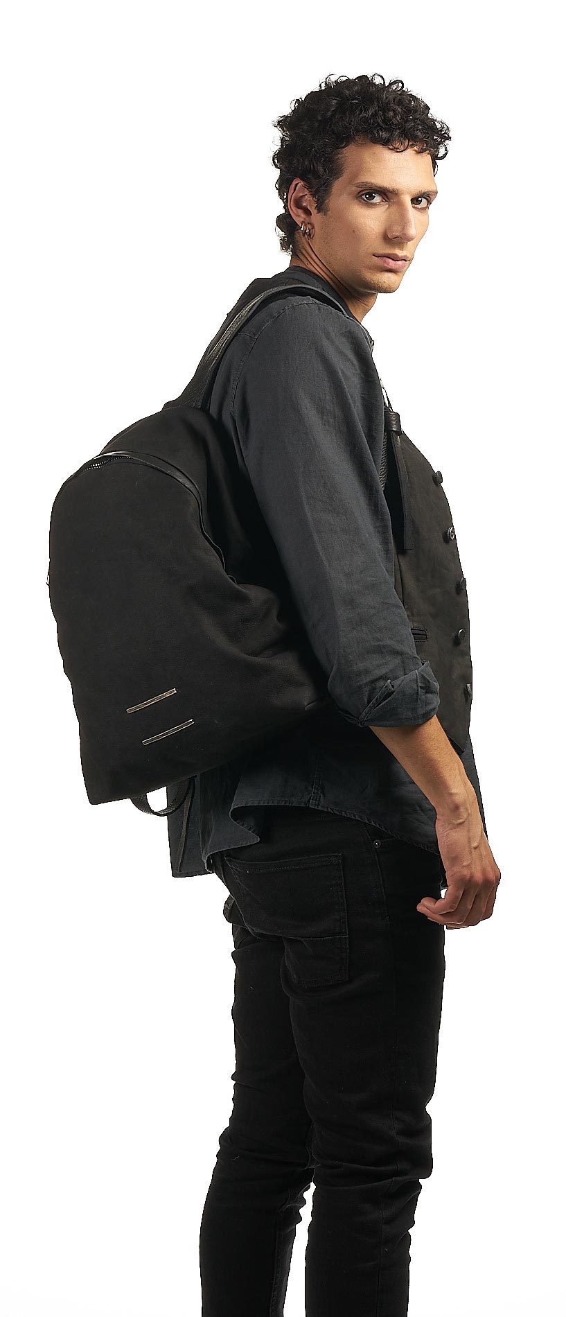 daniele basta leather and silver bags - WEARING